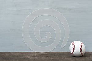 Baseball Ball On grey background. Team sport