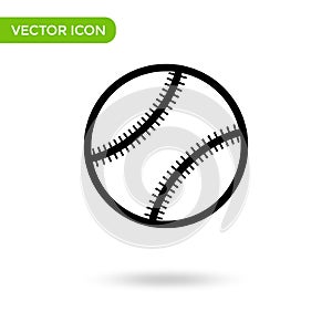 Baseball ball icon. minimal and creative icon isolated on white background. vector illustration symbol mark