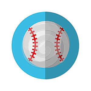 Baseball ball isolated icon