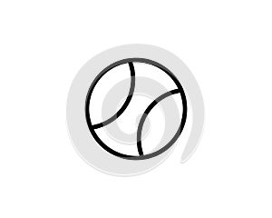 Baseball ball line icon. linear style sign for mobile concept and web design. Ball outline vector icon. Symbol, logo