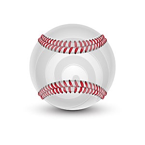 Baseball ball with shade. Softball or hardball photo