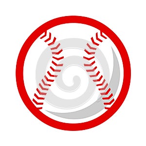 Baseball ball sport vector isolated in white background