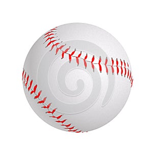 Baseball ball on white