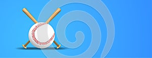 Baseball and Baseball bats on a white background, sport game , vector illustration