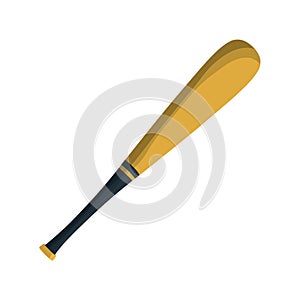 Baseball bat equipment icon