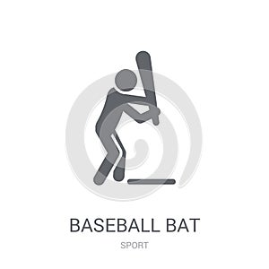 Baseball bat icon. Trendy Baseball bat logo concept on white background from Sport collection