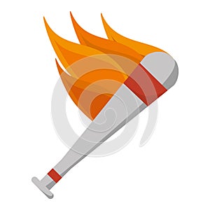 Baseball bat isolated icon