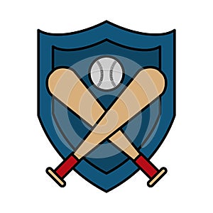 Baseball bat isolated icon