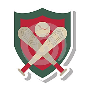 Baseball bat isolated icon