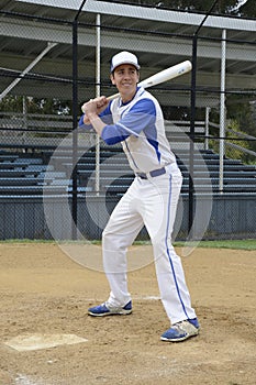 Baseball batting pose