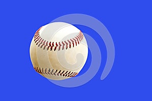 Baseball on blue background