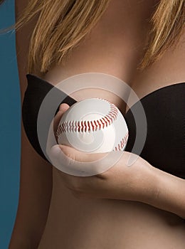 Baseball and breasts photo