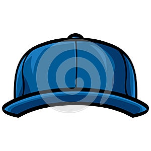 Baseball Cap Snapback Hat Drawing Vector Illustration