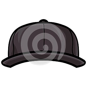 Baseball Cap Snapback Hat Drawing Vector Illustration