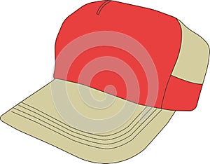 Baseball Cap Vector Clipart Design Graphic