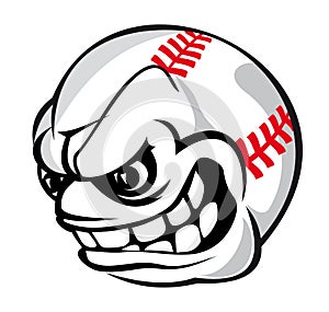 Baseball cartoon ball