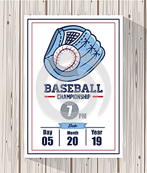 Baseball championship card