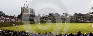 Baseball - Chicago Cubs - Wrigley Field Outfield
