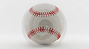 baseball close-up on a white background studio shot