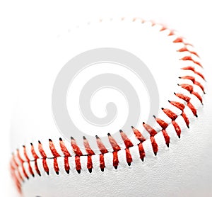 Baseball stich closeup