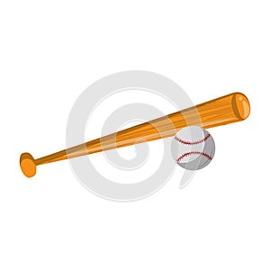 Baseball equiment elements icon cartoon