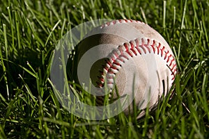 Baseball on the field