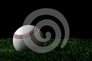A Baseball on the field