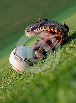 Baseball on the field