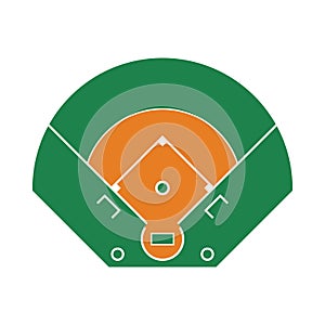 Baseball Field Aerial View Icon