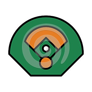 Baseball Field Aerial View Icon
