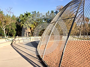 Baseball field outdoor at park no people on sunny day