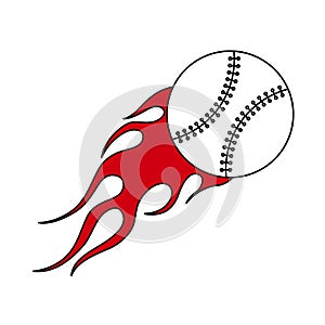 Baseball Fire Ball Icon