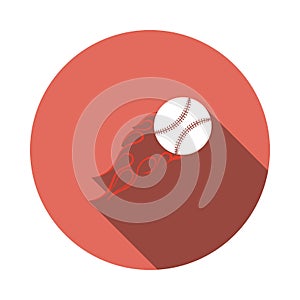 Baseball Fire Ball Icon