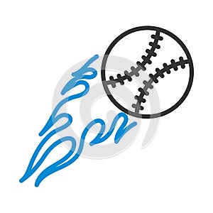 Baseball Fire Ball Icon