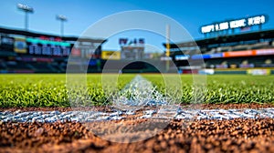 A baseball game with a scoreboard displaying how much carbon emissions have been saved by using biofuels for