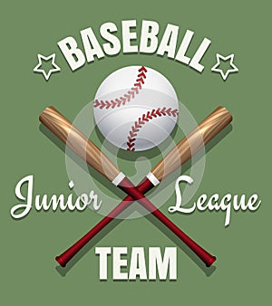 Baseball game team emblem