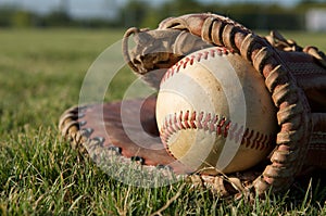 Baseball in a Glove