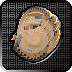 Baseball glove web icon