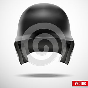 Baseball helmet front view vector. isolated photo