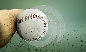 Baseball hit photo