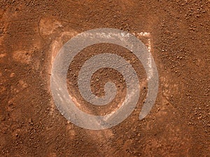 Baseball Home Plate on Ball Diamond Scoring Competition Game