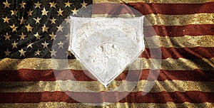 Baseball Home Plate Base Ball Homeplate American Sports Competition Flag