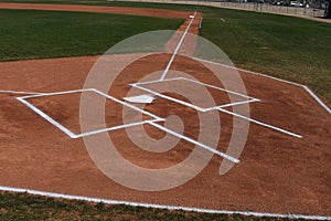 Baseball Home Plate and Batters Box