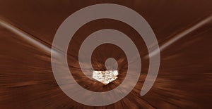 Baseball Homeplate with Baselines on Ball Diamond