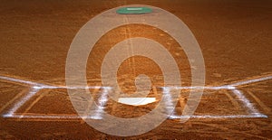 Baseball Homeplate Batter Box Chalk Line Brown Clay Dirt