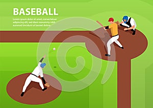 Baseball Horizontal Illustration