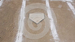 Baseball Horizontal Pan Home Plate Chalk Lines