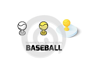 Baseball icon in different style