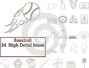 Baseball Icon Set
