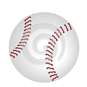 Baseball Icon Vector isolated on white background. Equipment for sport, healthy lifestyle and physical activity.